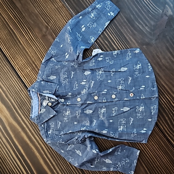 DENIM BUTTON UP - Picture 1 of 6